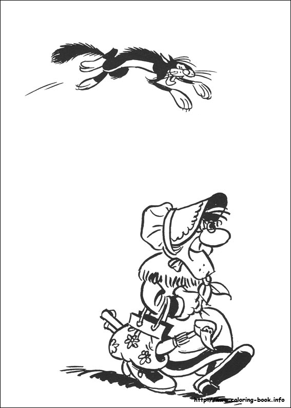 Lucky Luke coloring picture